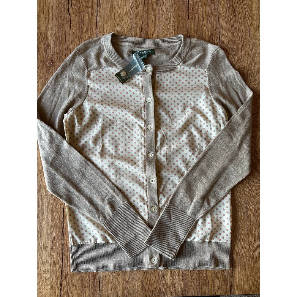 Eddie Bauer Women's Patterned Cardigan Sweater Size Small NWT